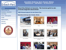 Tablet Screenshot of erbach-parc.de